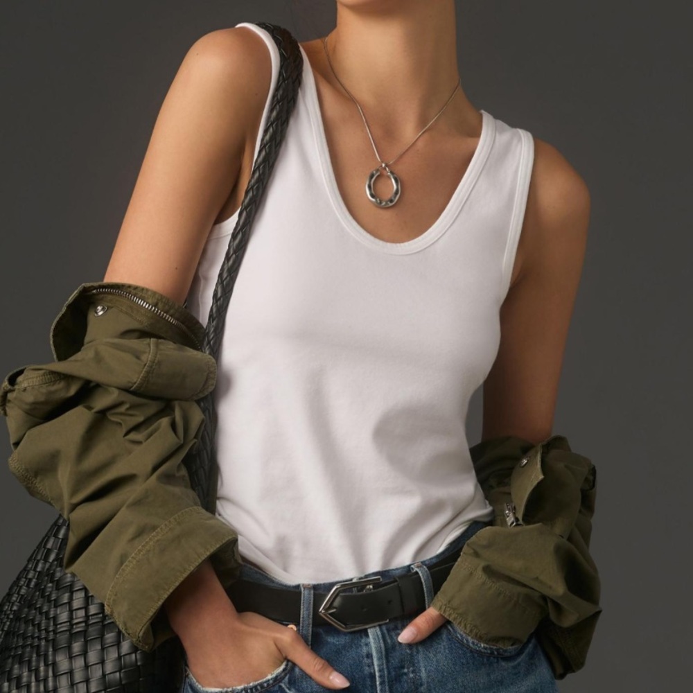 PILCRO PERFECT SCOOP-NECK TANK M